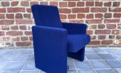 Groeifauteuil in mat synthetisch fluweel