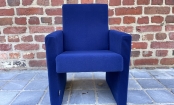 Groeifauteuil in mat synthetisch fluweel